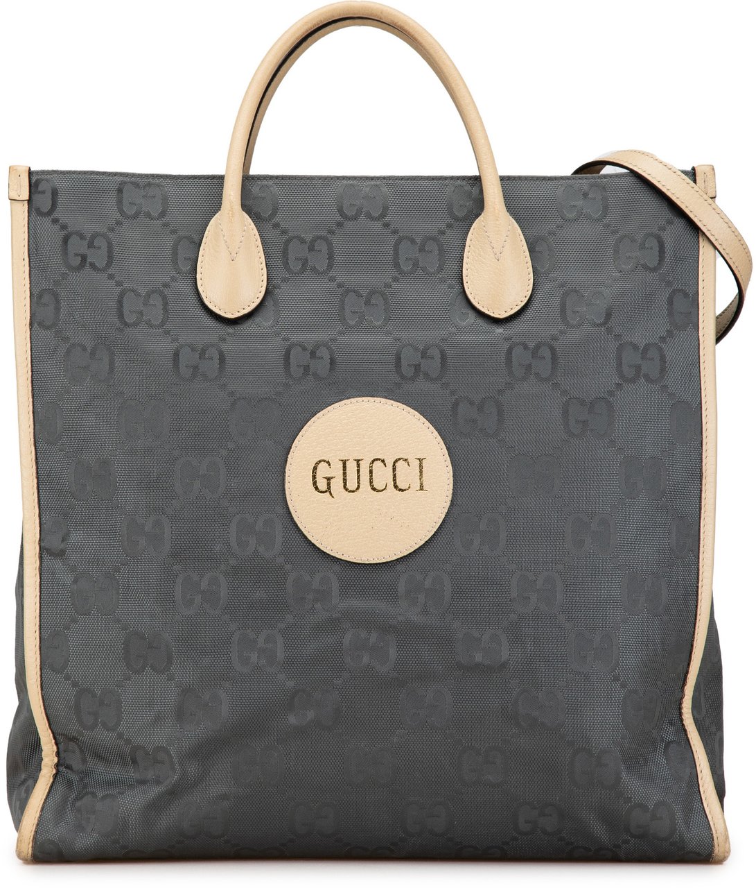 Gucci Medium GG Nylon Off the Grid Convertible Tote Grijs