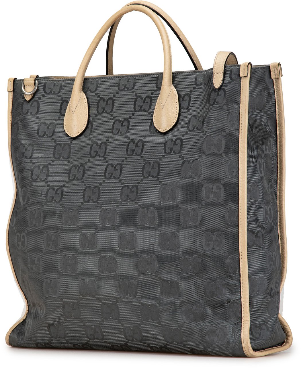 Gucci Medium GG Nylon Off the Grid Convertible Tote Grijs