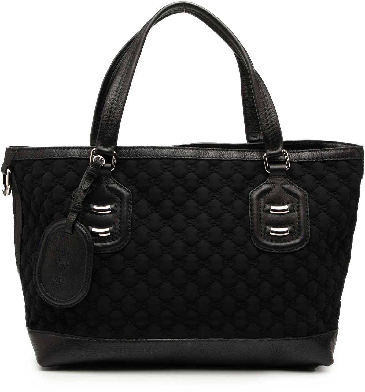 Gucci GG Neoprene Techno Tag Tote Zwart