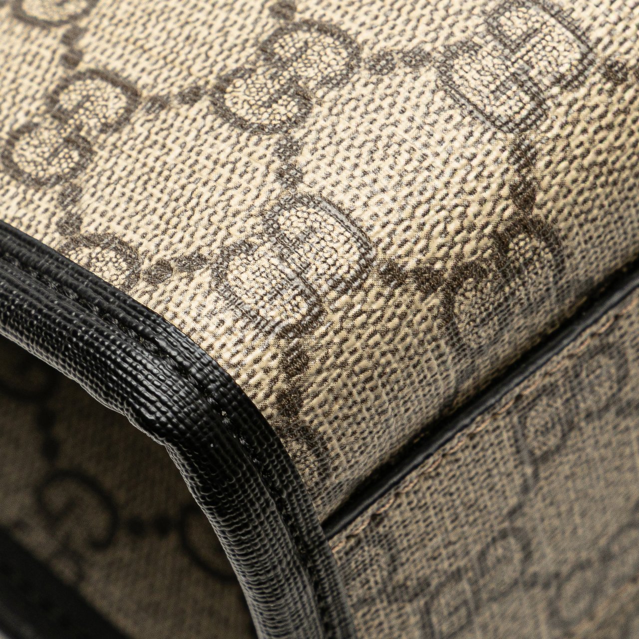 Gucci Childrens GG Supreme Cat Tote Bruin