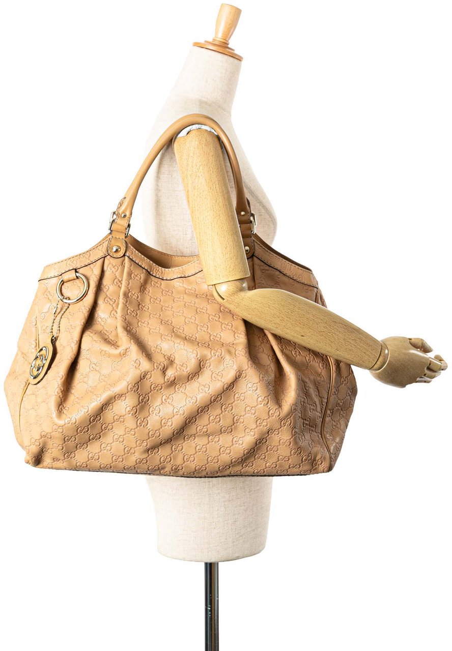 Gucci Large Guccissima Sukey Tote Bruin