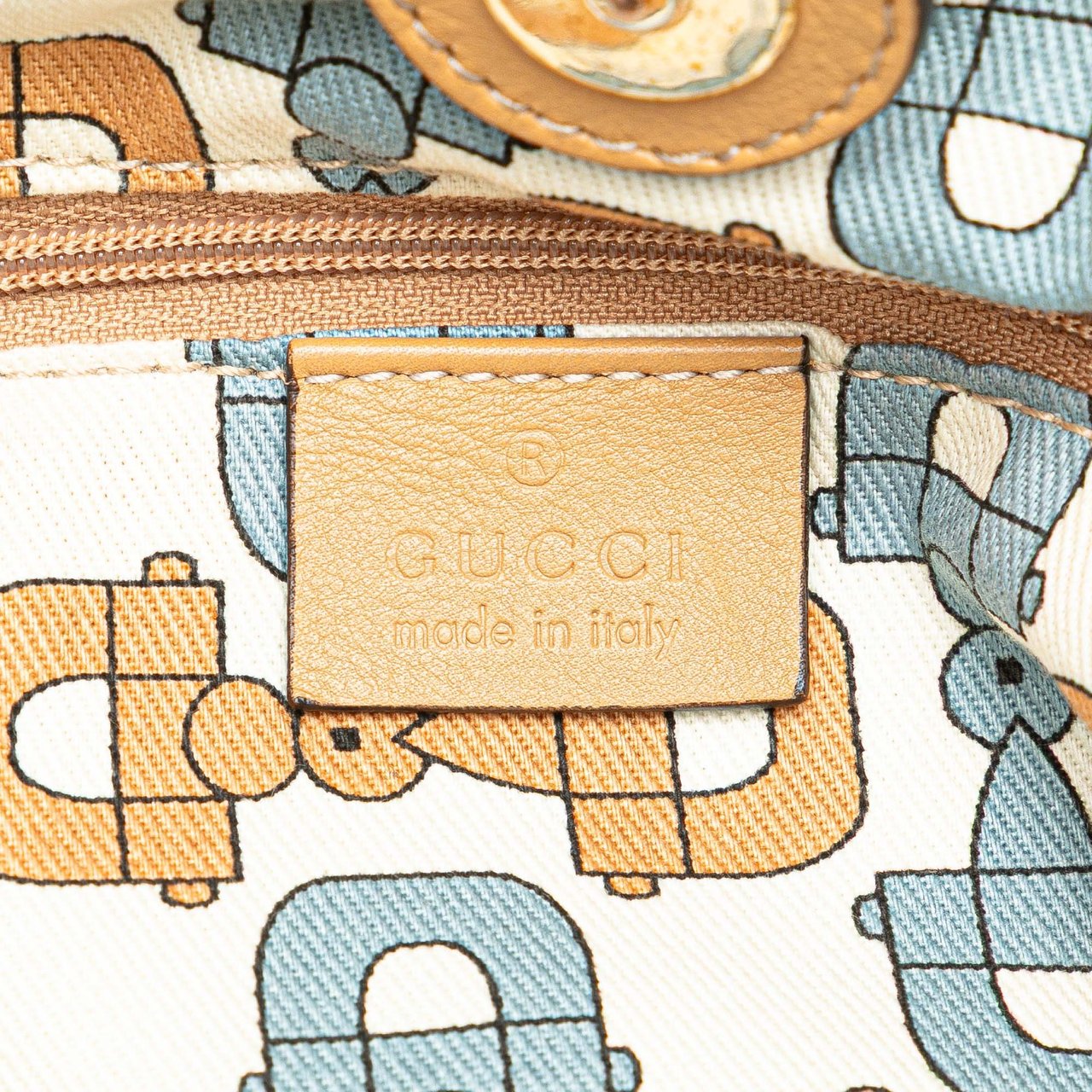 Gucci Large Guccissima Sukey Tote Bruin