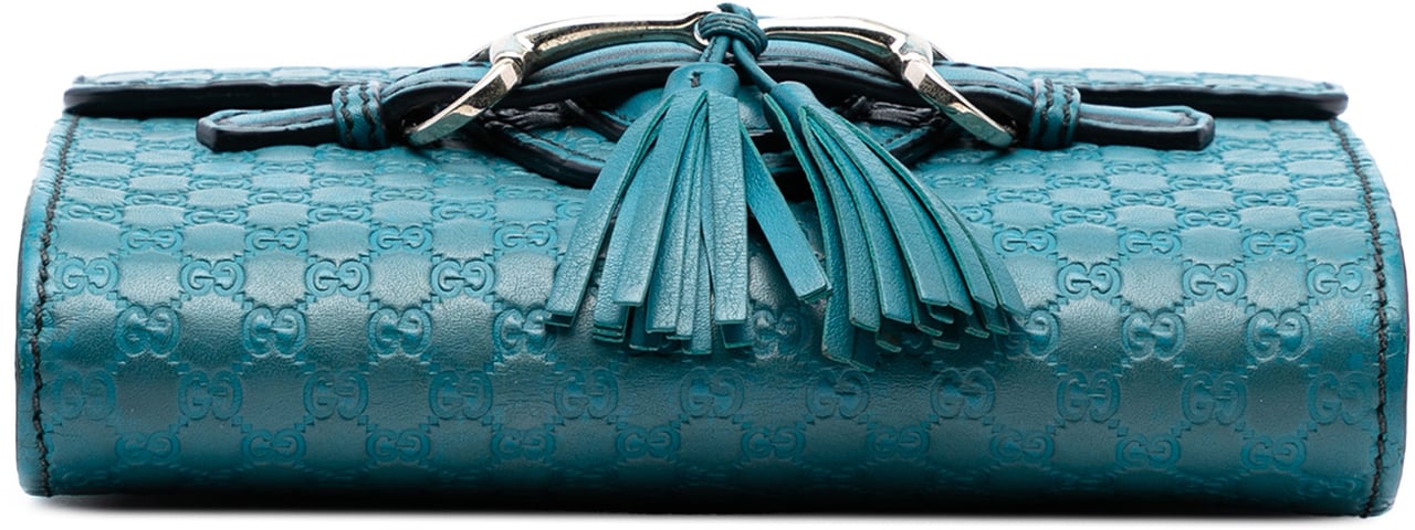 Gucci Mini Microguccissima Emily Crossbody Blauw
