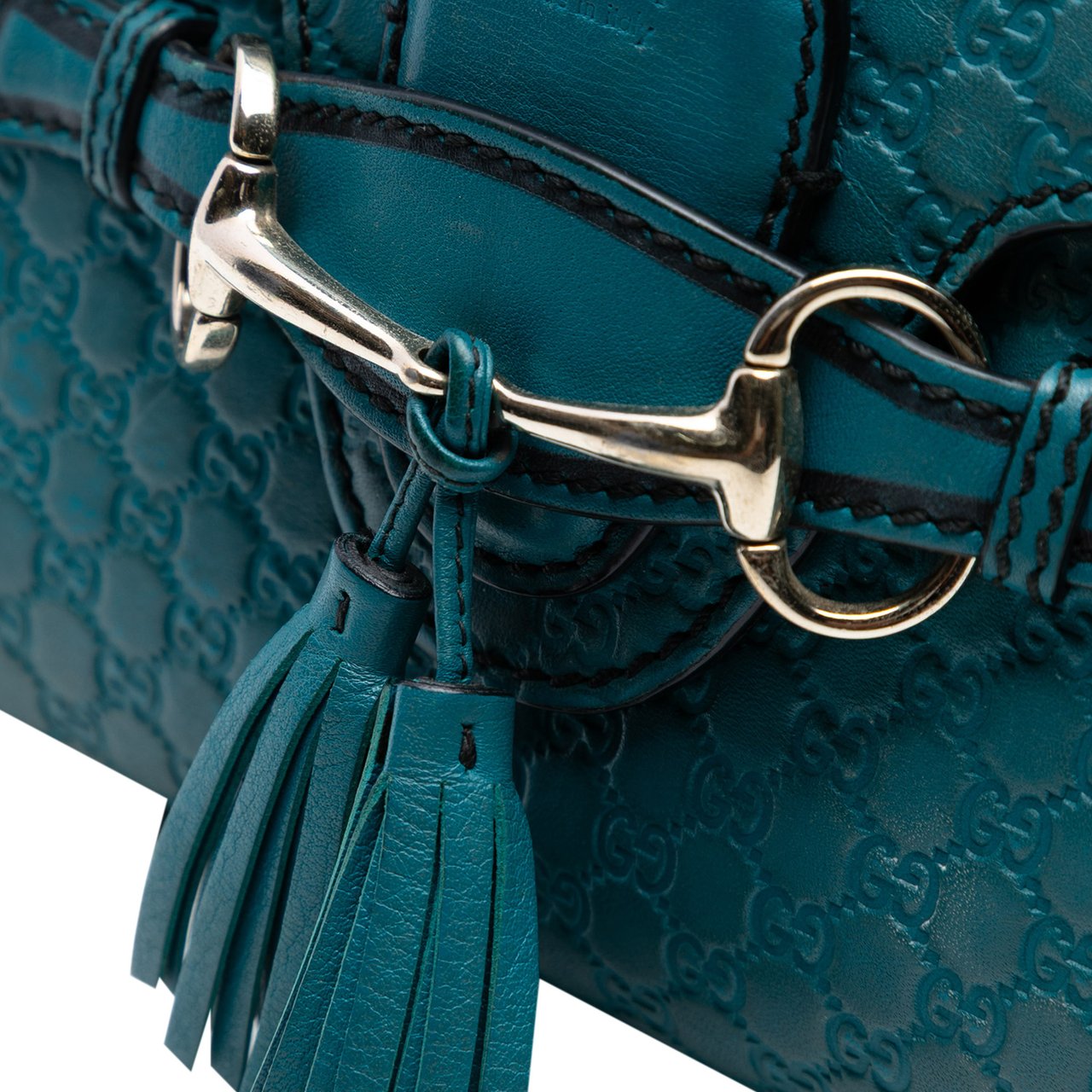 Gucci Mini Microguccissima Emily Crossbody Blauw