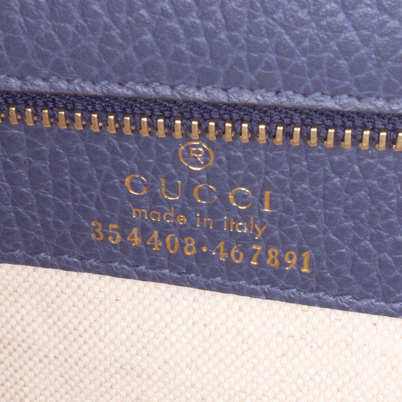 Gucci Medium Leather Swing Tote Paars