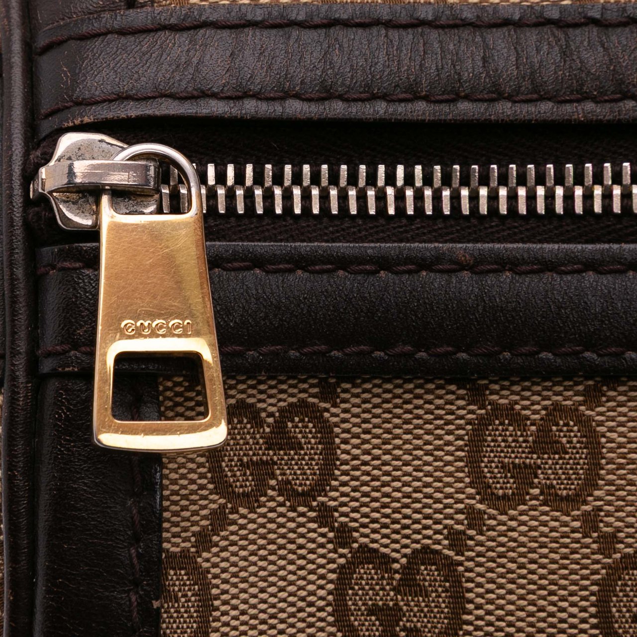 Gucci Medium GG Canvas Web Joy Boston Bag Bruin