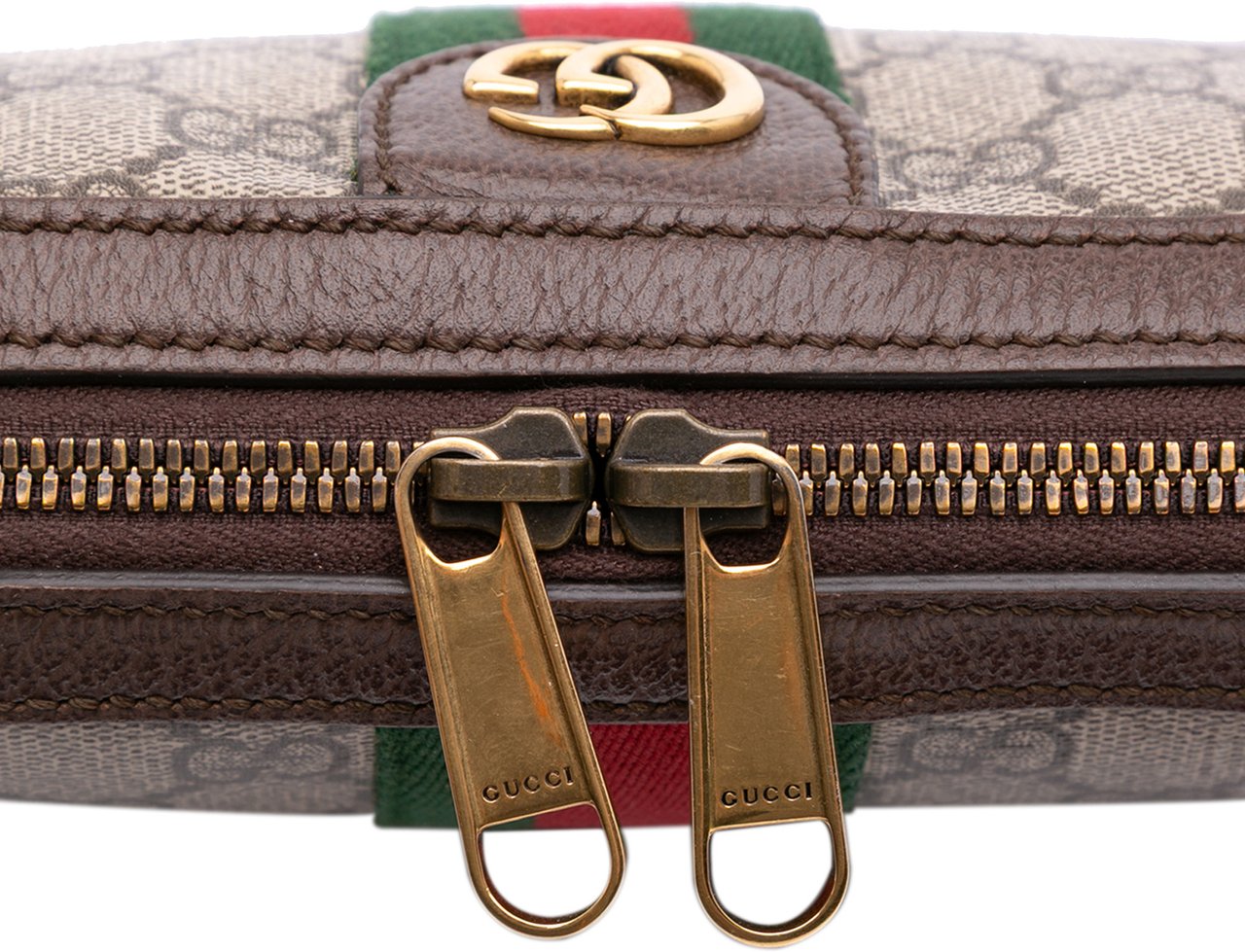 Gucci Small GG Supreme Web Ophidia Crossbody Bruin