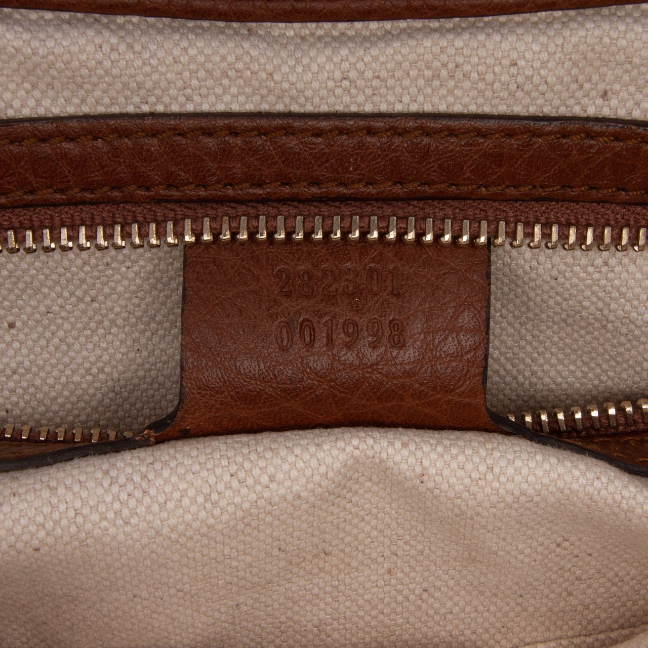Gucci GG Canvas Bella Flap Satchel Bruin