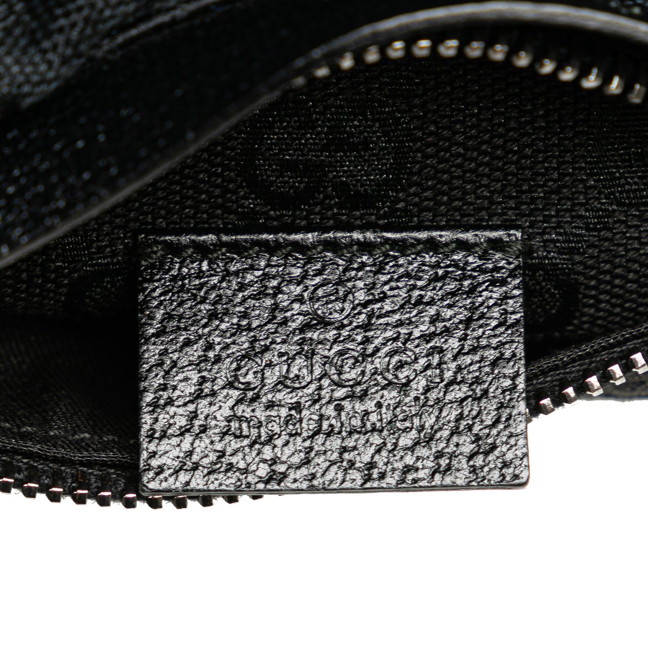 Gucci GG Canvas Double Pocket Belt Bag Zwart