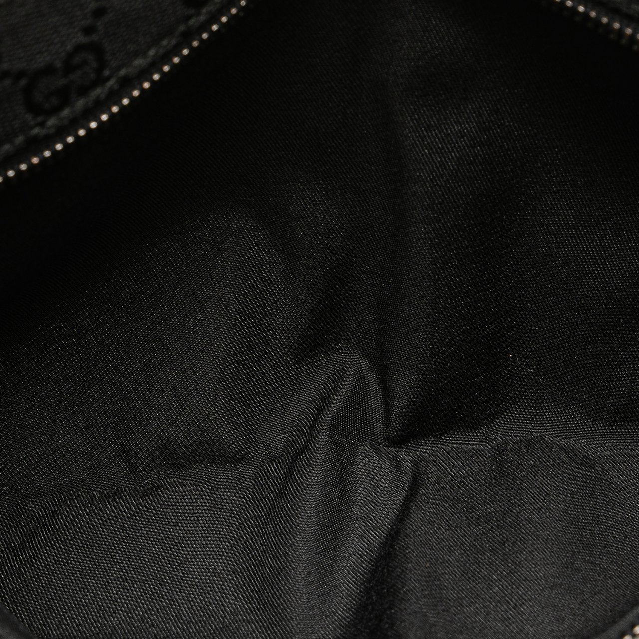 Gucci GG Canvas Double Pocket Belt Bag Zwart