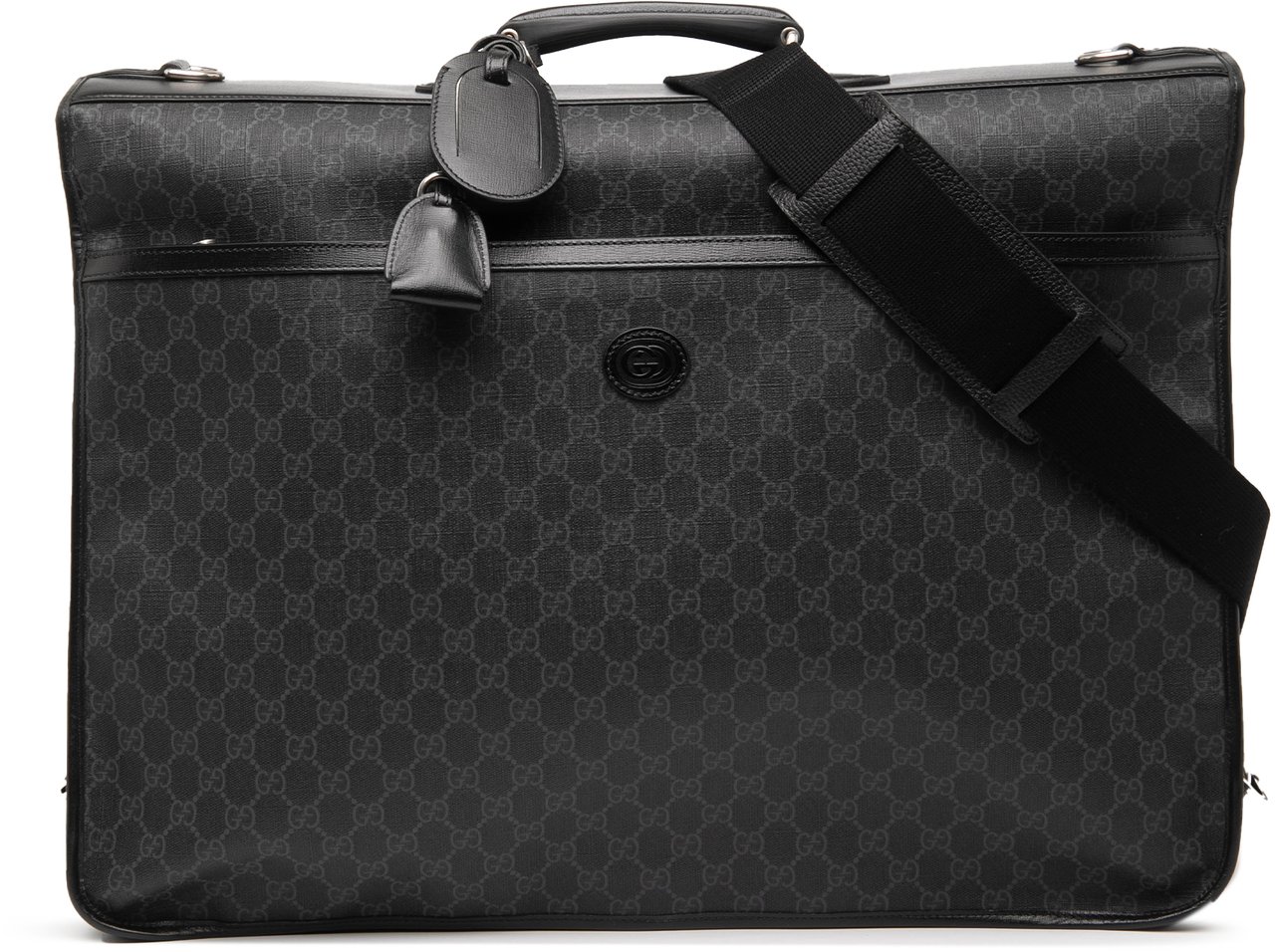 Gucci GG Supreme Retro Interlocking G Garment Bag Zwart