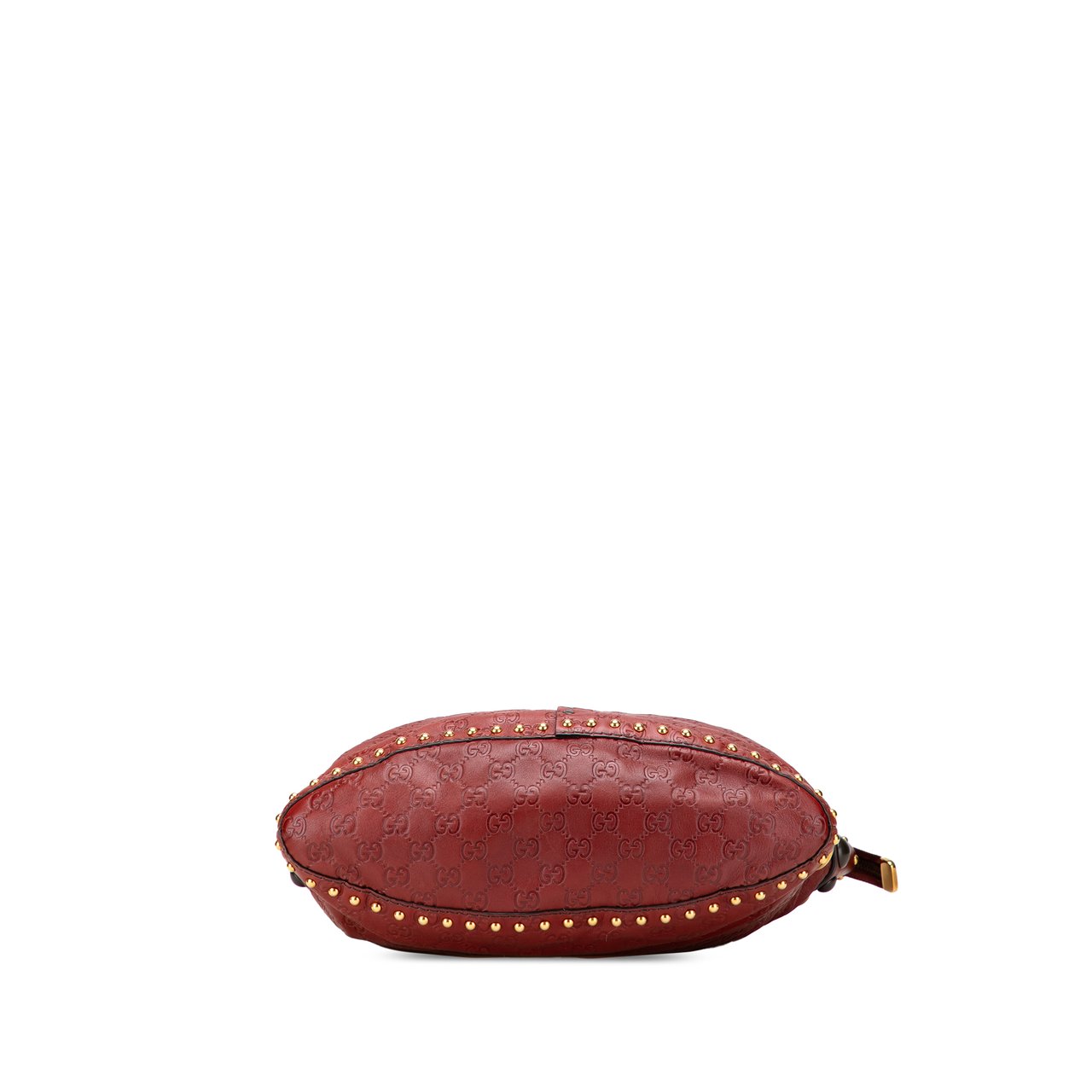 Gucci Guccissima Studded Babouska Satchel Rood