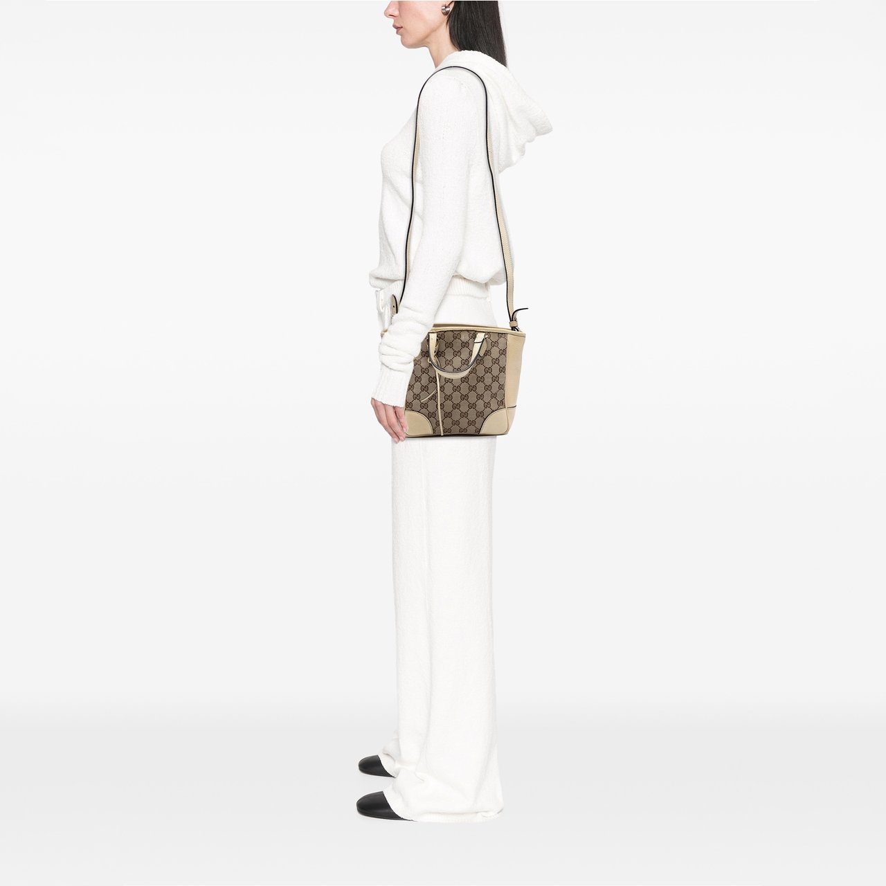 Gucci Small GG Canvas Bree Satchel Bruin