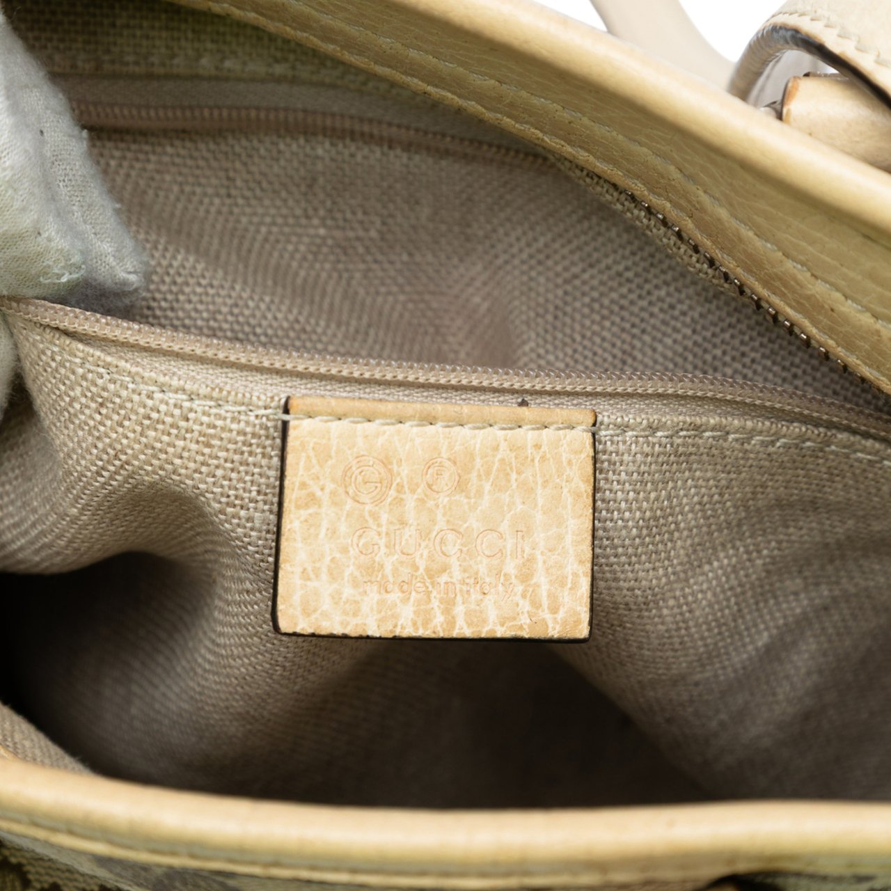 Gucci Small GG Canvas Bree Satchel Bruin