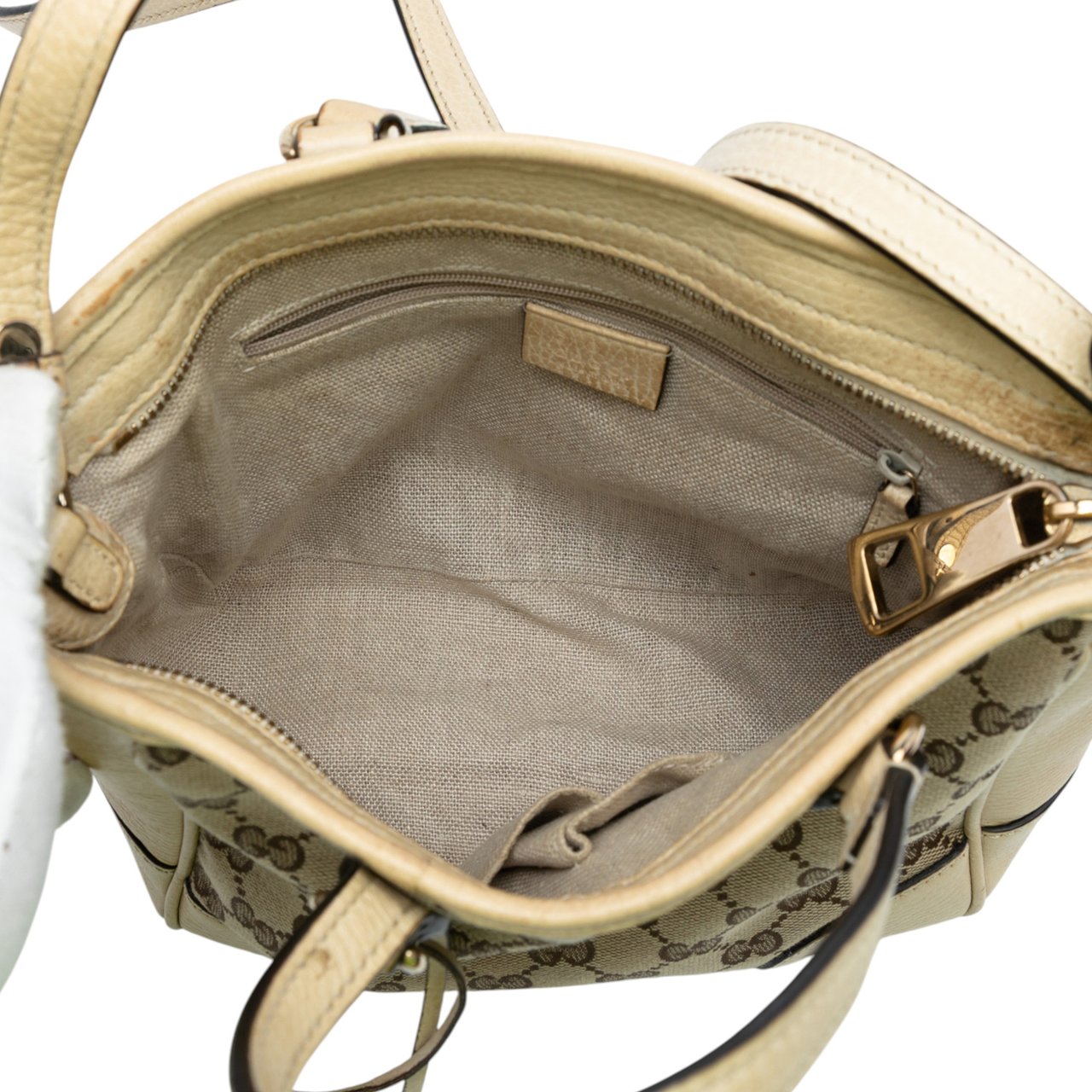 Gucci Small GG Canvas Bree Satchel Bruin