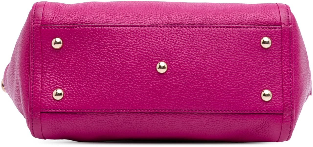 Gucci Small Leather Soho Cellarius Satchel Roze