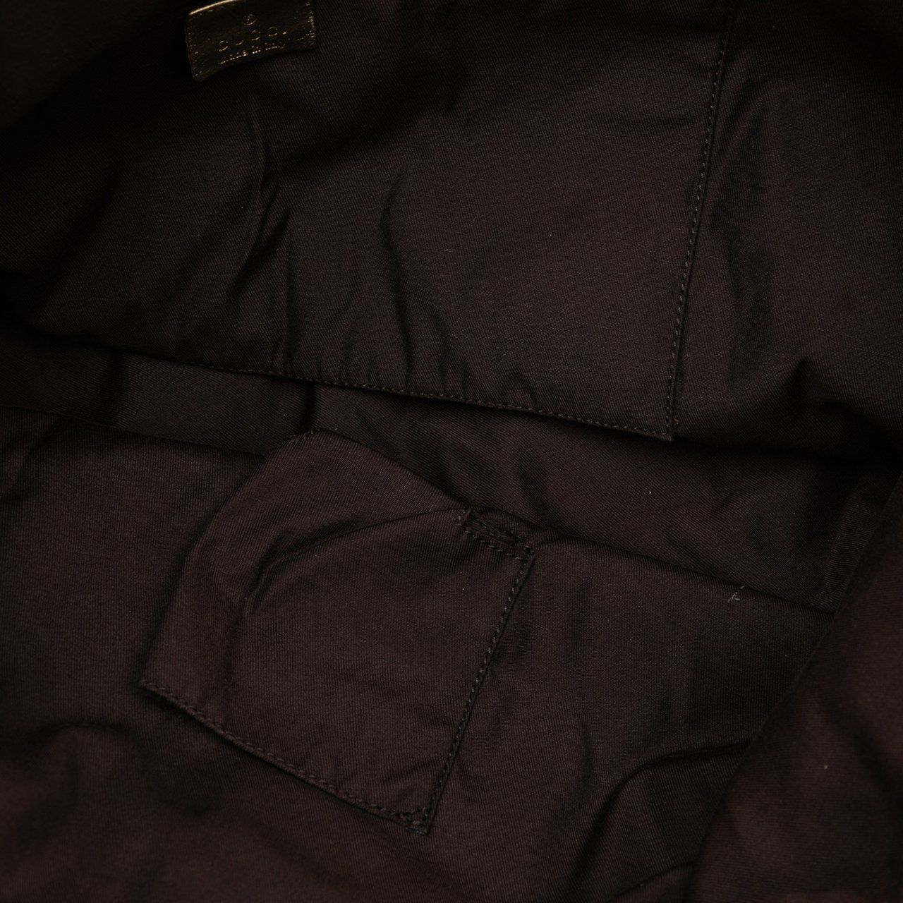 Gucci GG Canvas Web Tote Bruin