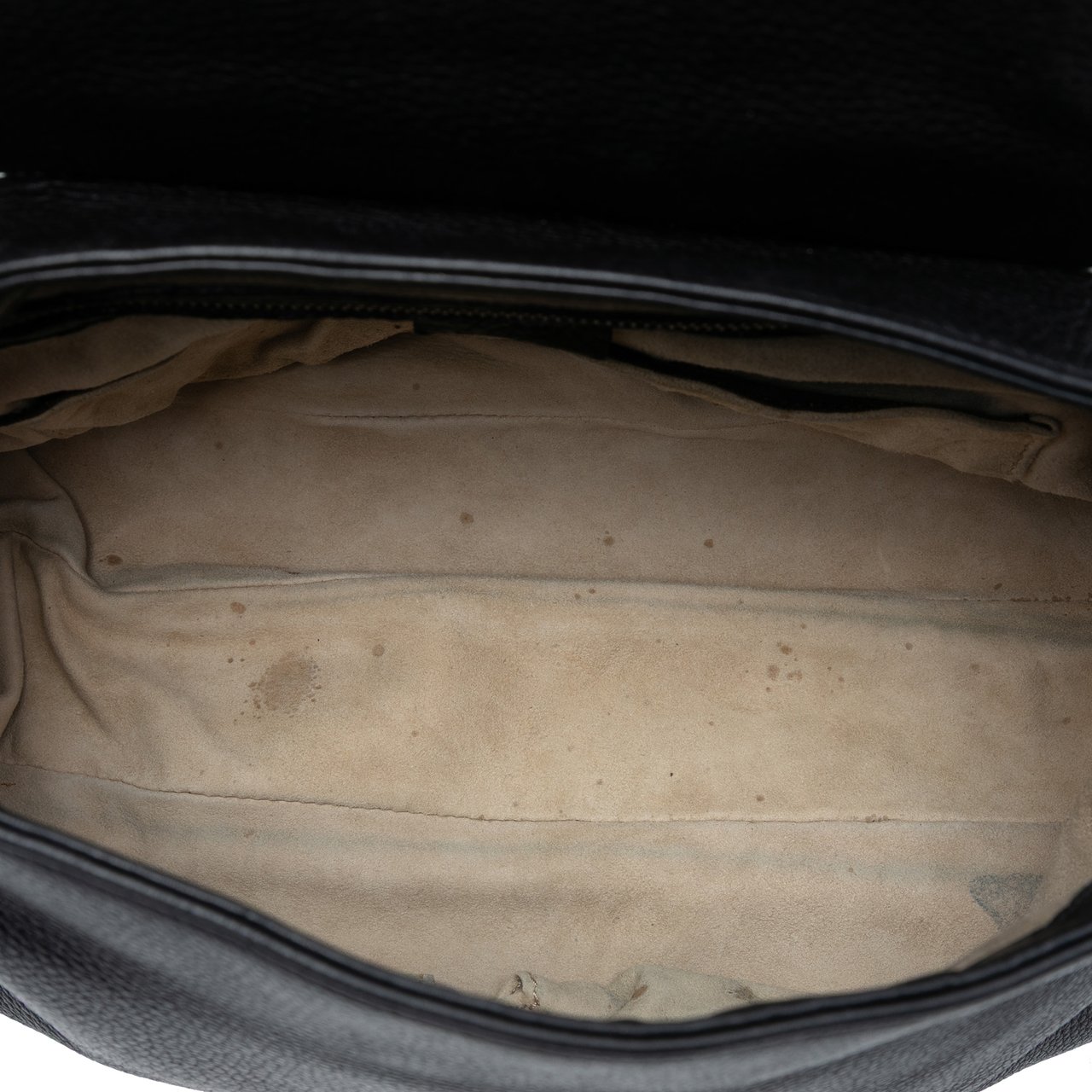 Gucci Leather 1973 Shoulder Bag Zwart