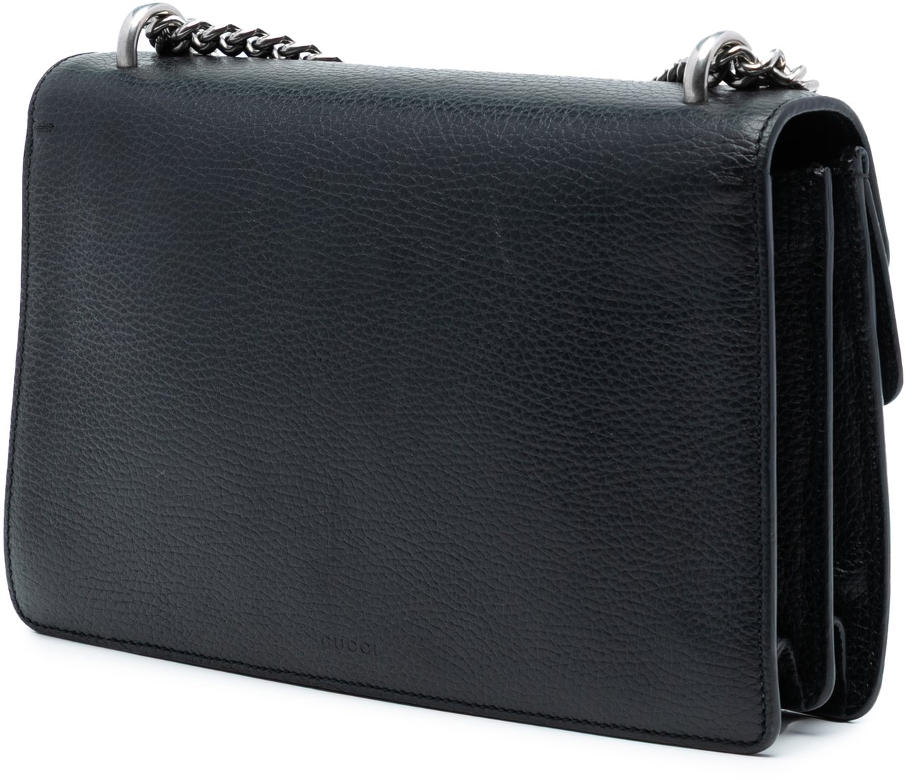 Gucci Small Leather Dionysus Shoulder Bag Zwart