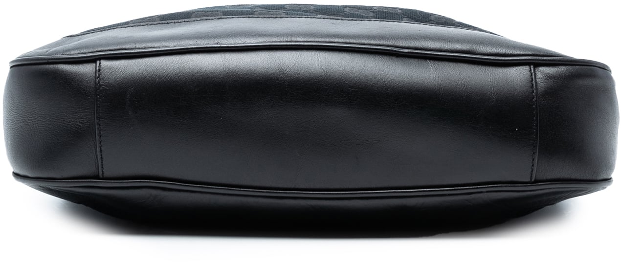 Gucci GG Canvas Bamboo Web Satchel Blauw