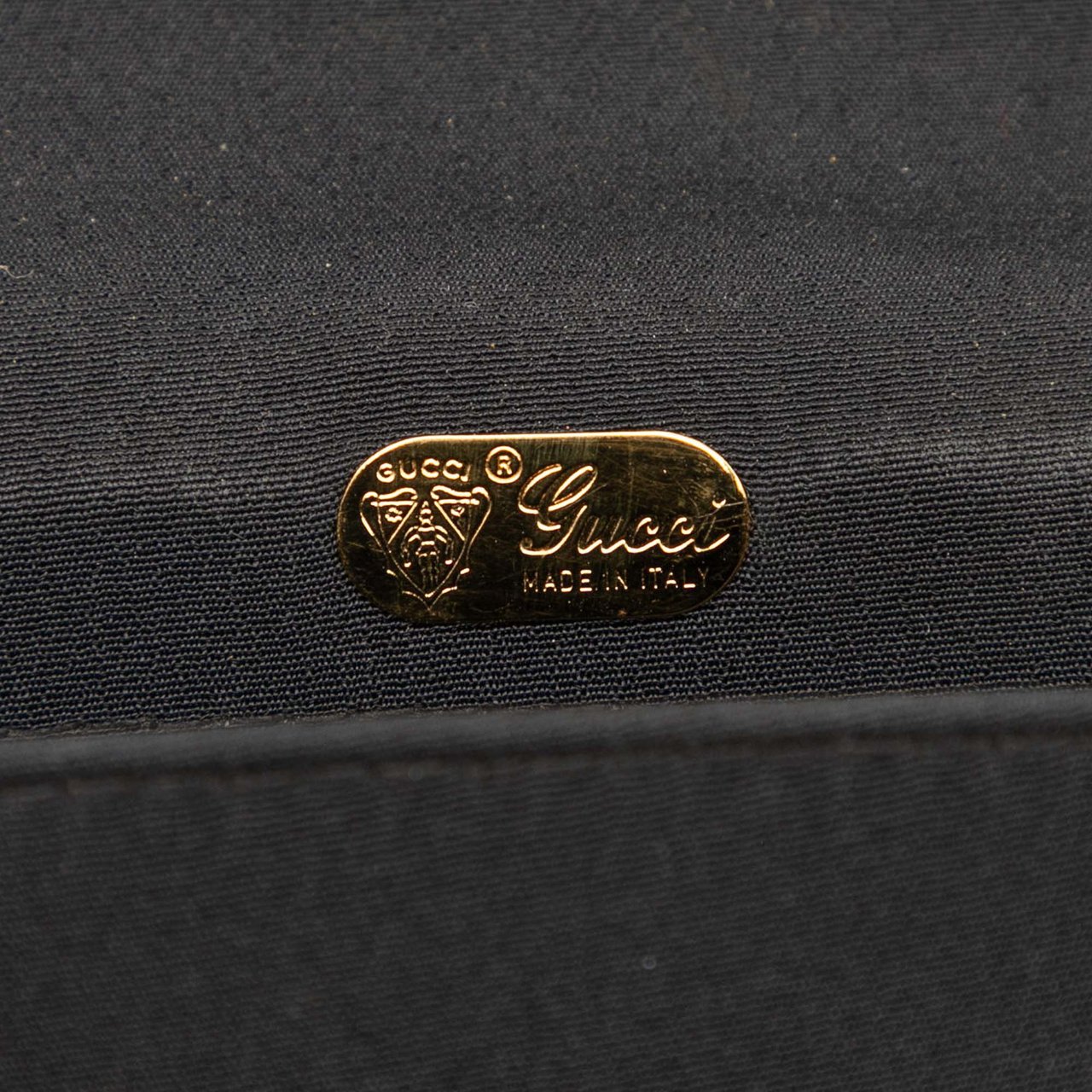 Gucci Canvas Interlocking G Chain Shoulder Bag Zwart