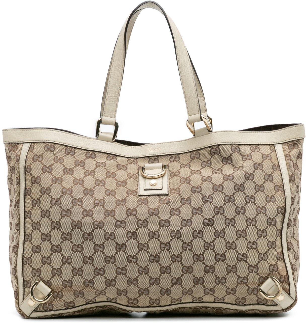Gucci GG Canvas Abbey D Ring Tote Bruin