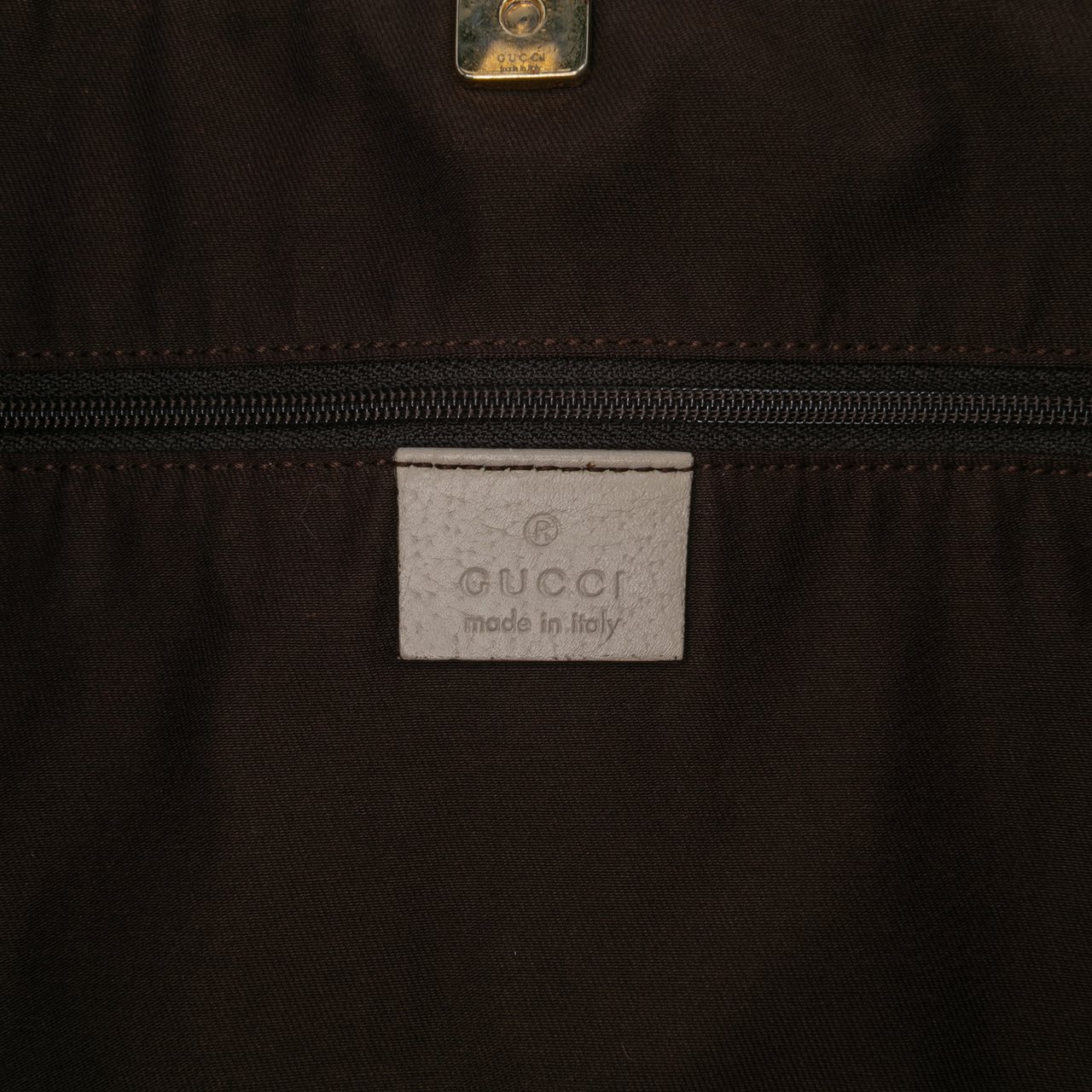 Gucci GG Canvas Abbey D Ring Tote Bruin