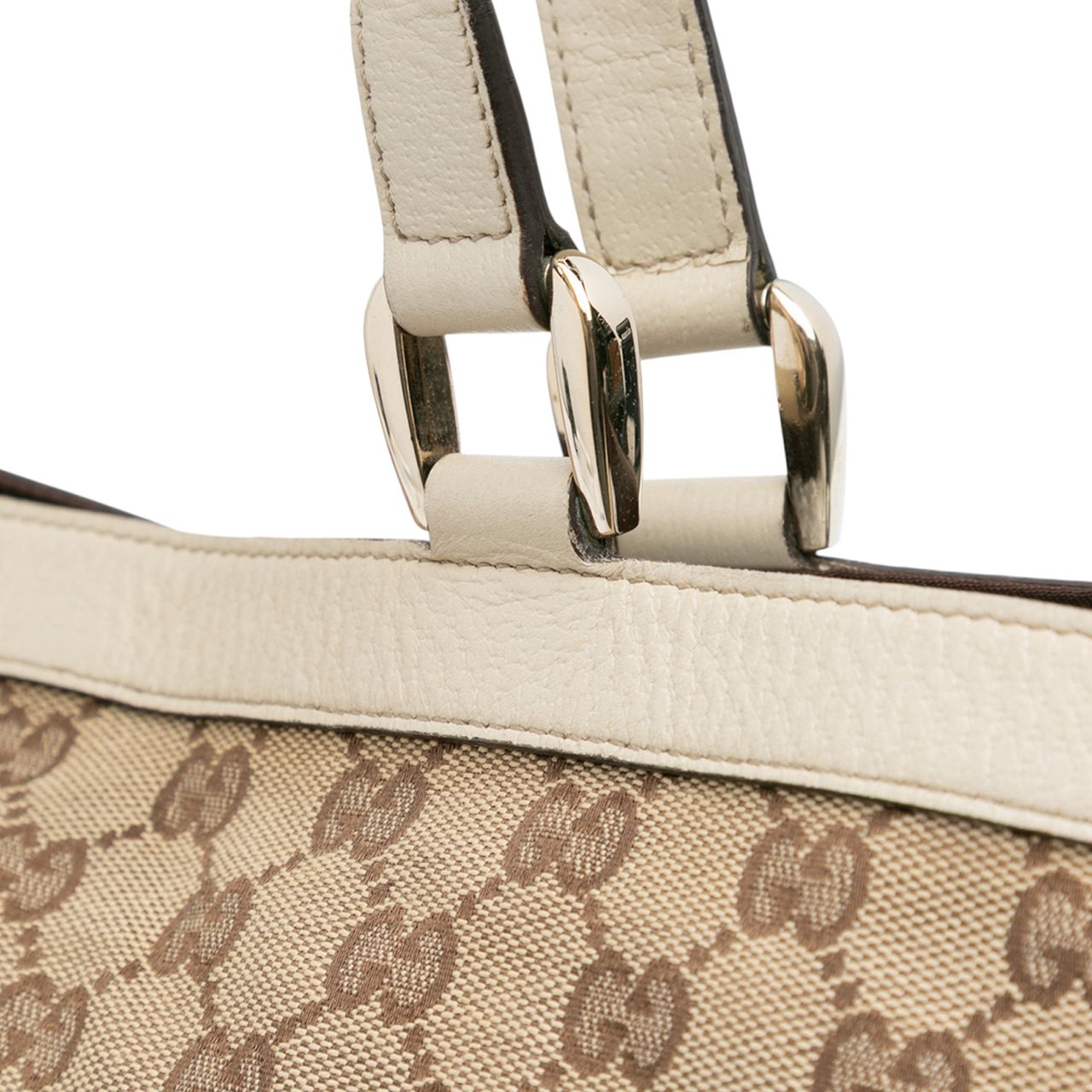 Gucci GG Canvas Abbey D Ring Tote Bruin
