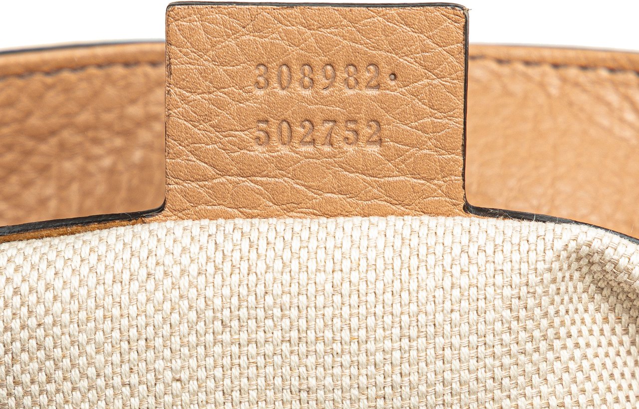 Gucci Medium Leather Soho Chain Tote Bruin