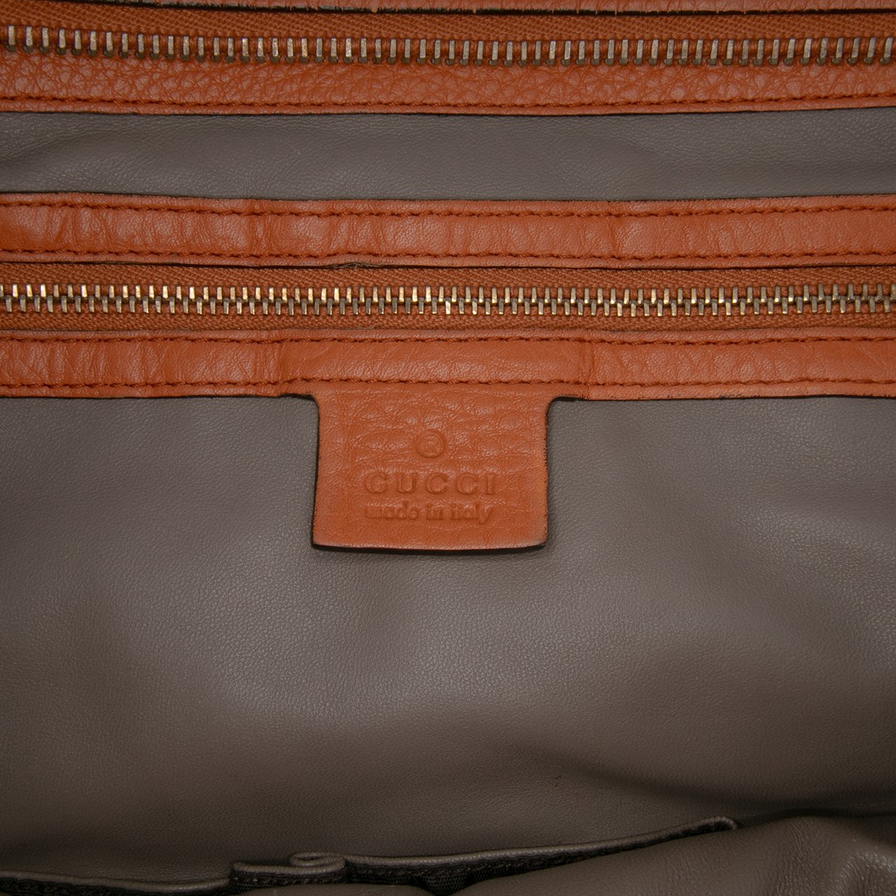 Gucci Leather Lady Tassel Top Handle Bag Oranje