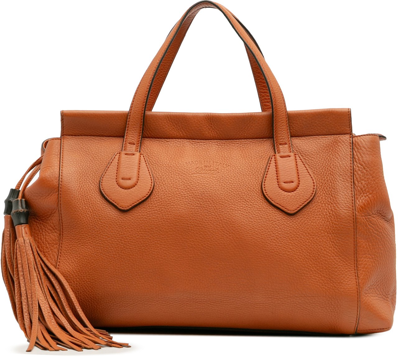 Gucci Leather Lady Tassel Top Handle Bag Oranje
