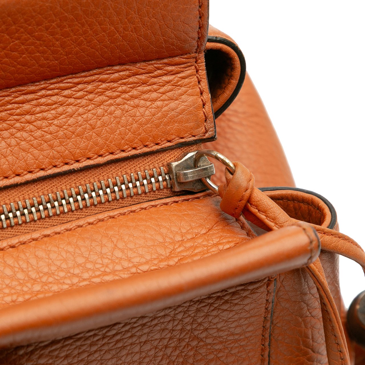 Gucci Leather Lady Tassel Top Handle Bag Oranje