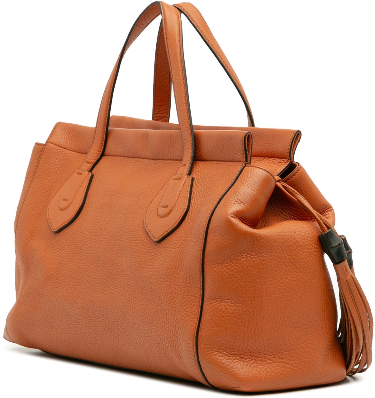 Gucci Leather Lady Tassel Top Handle Bag Oranje