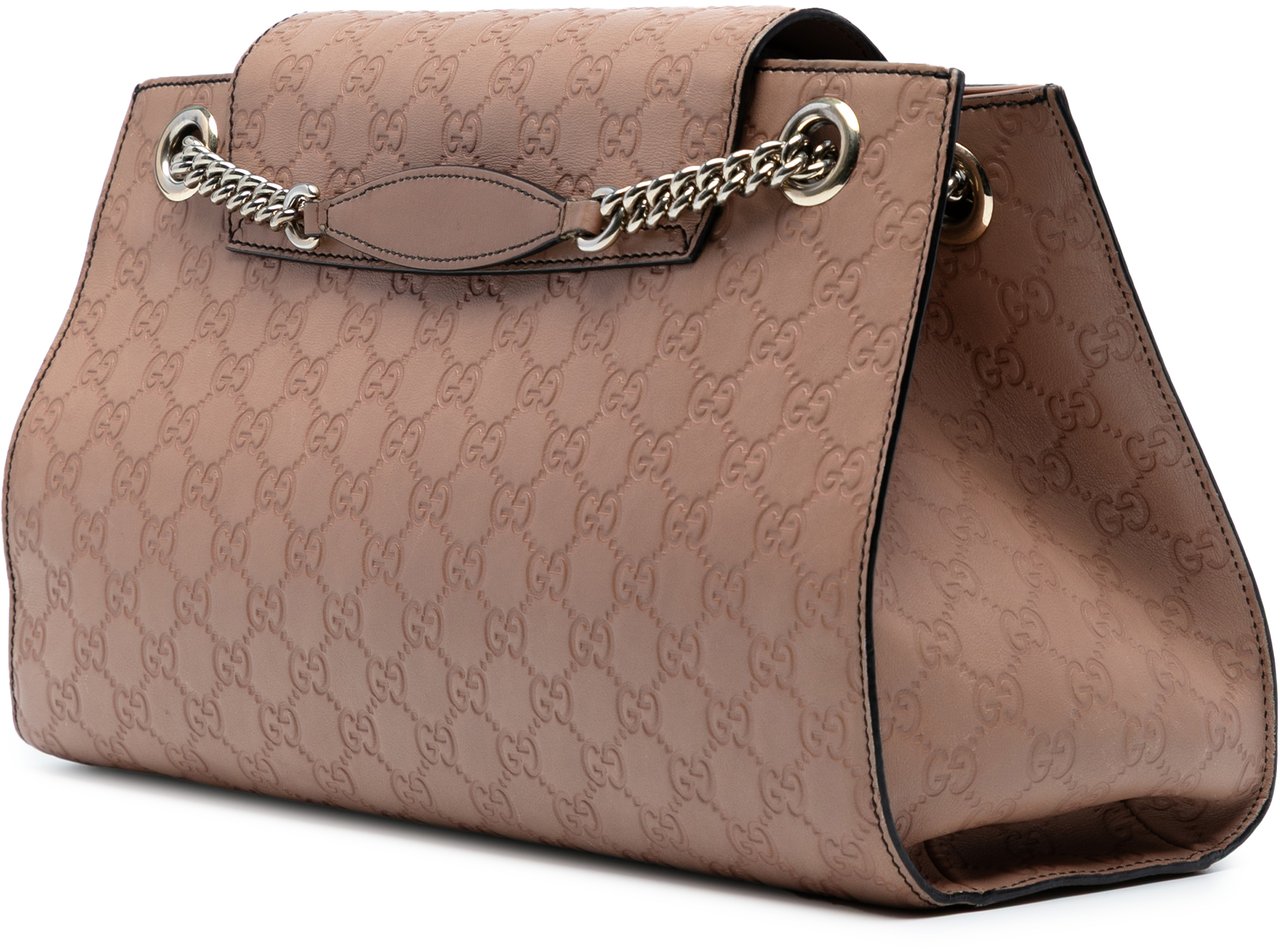 Gucci Large Guccissima Emily Shoulder Bag Roze