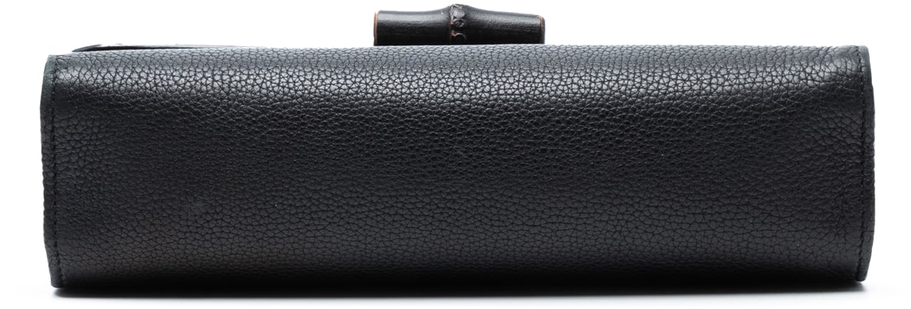 Gucci Medium Leather Miss Bamboo Crossbody Zwart