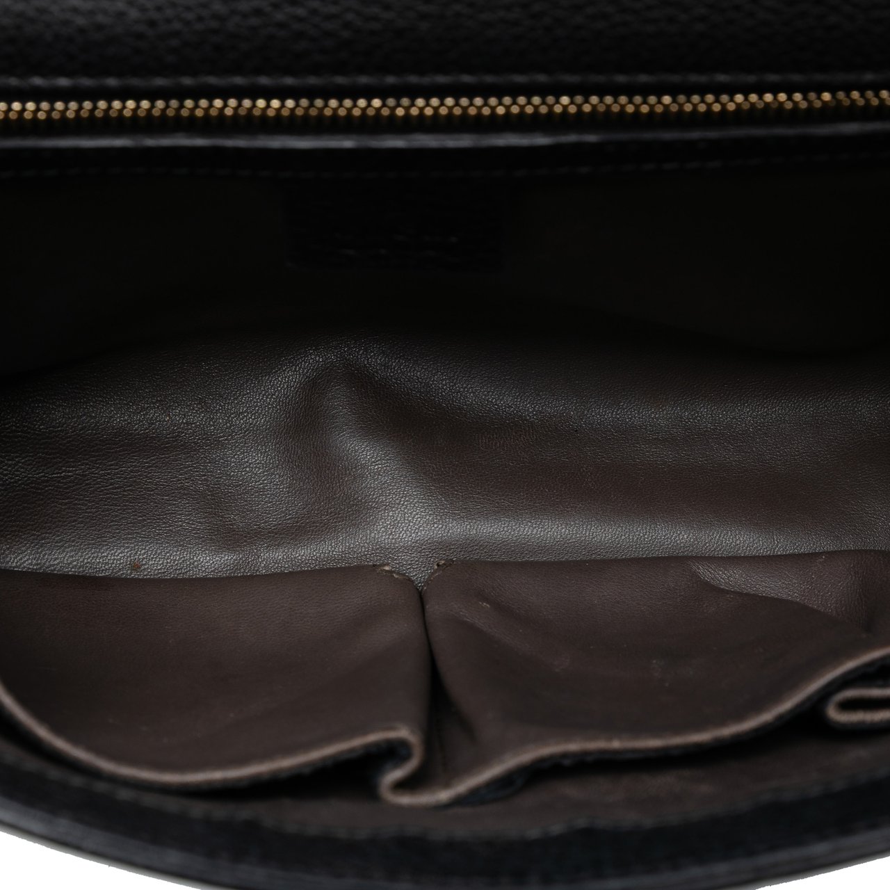 Gucci Medium Leather Miss Bamboo Crossbody Zwart