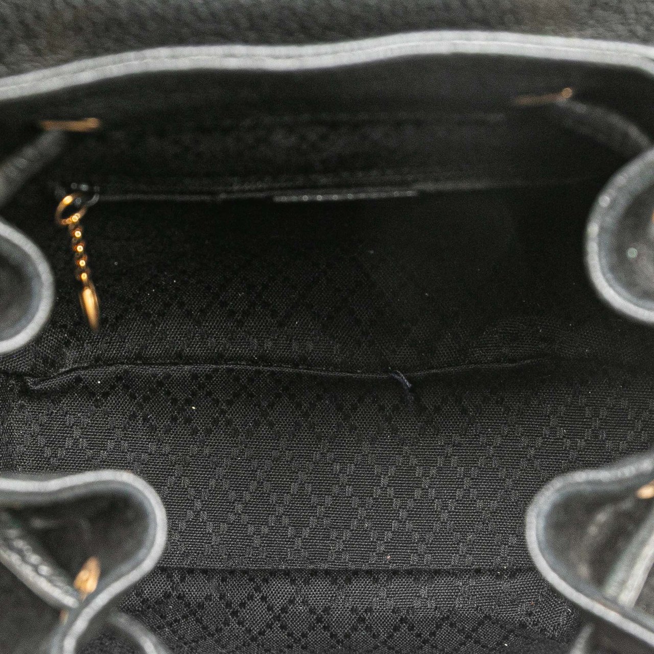 Gucci Suede Bamboo Backpack Zwart
