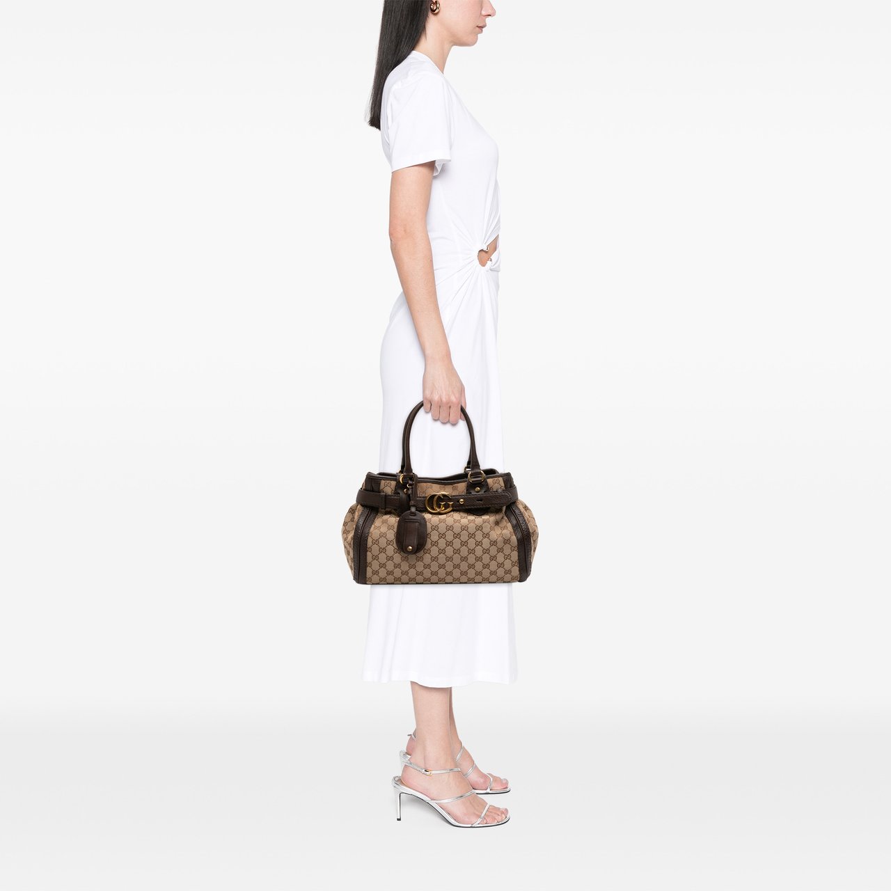 Gucci GG Canvas Running Tote Bruin