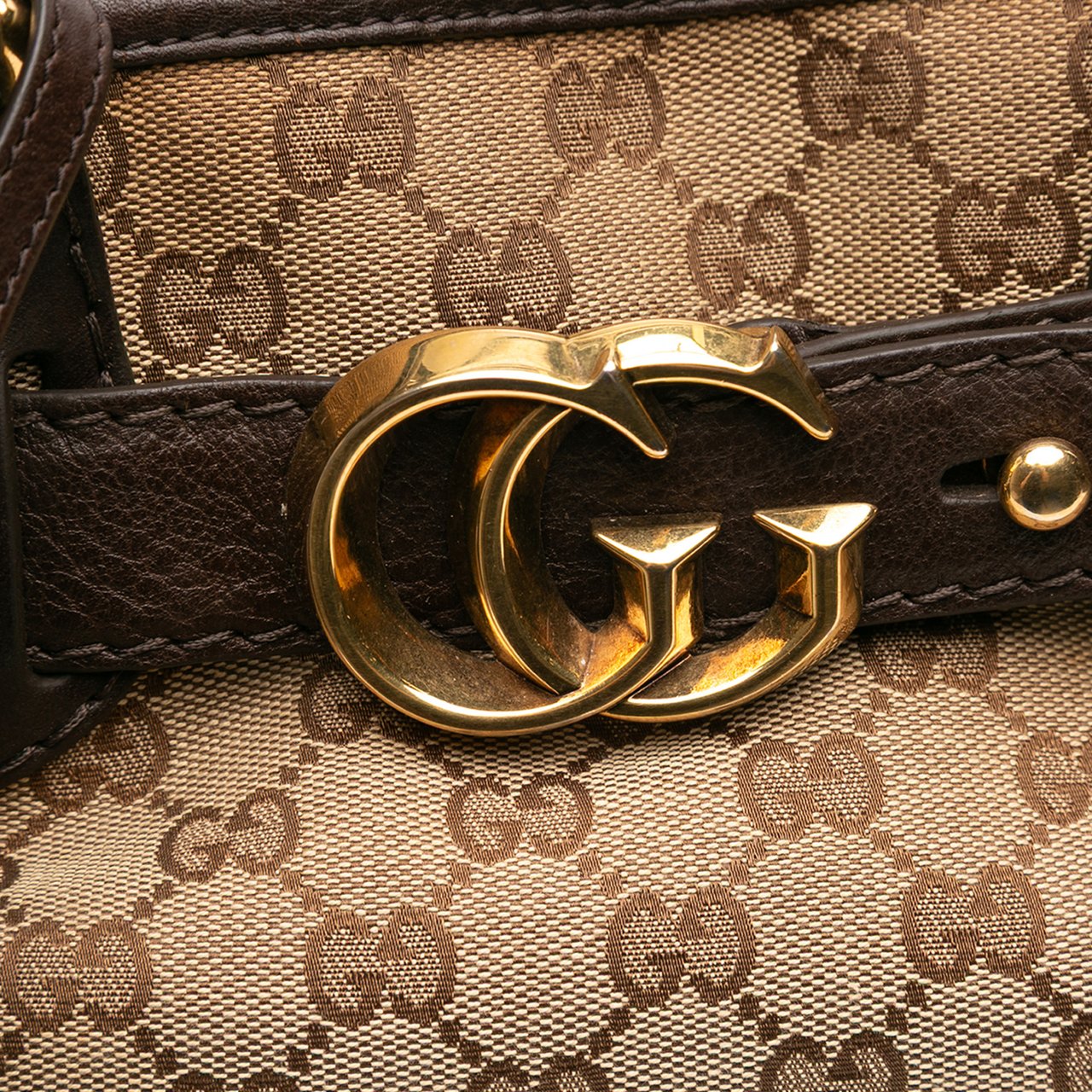 Gucci GG Canvas Running Tote Bruin