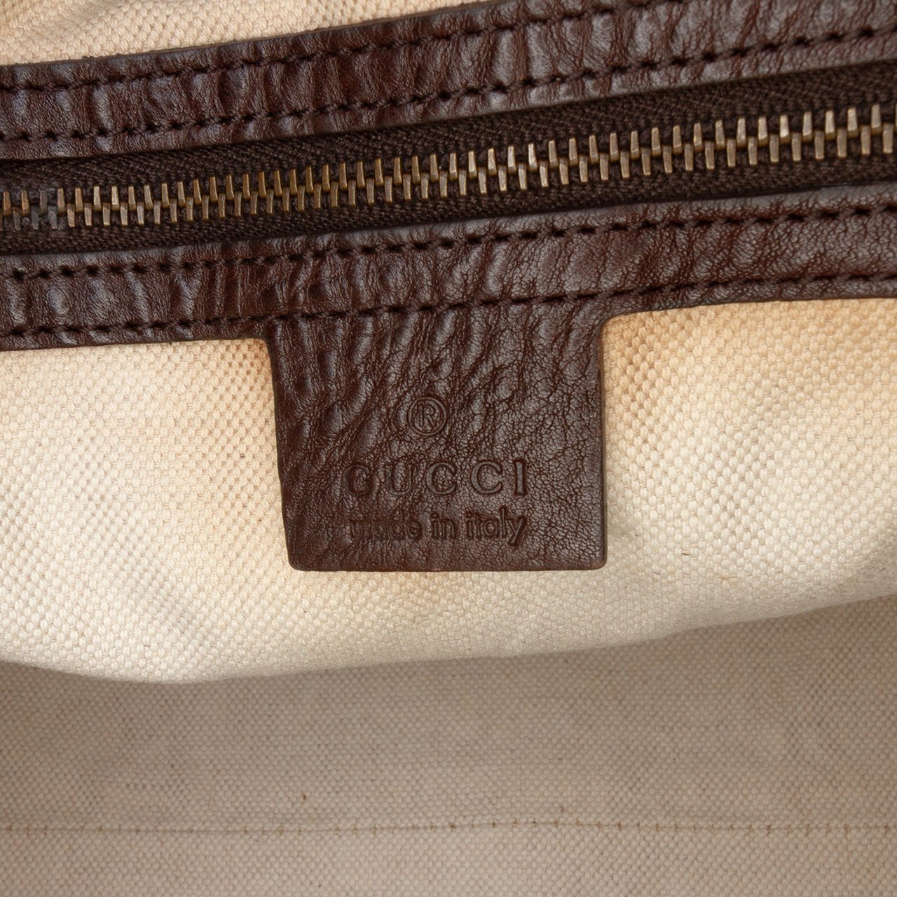 Gucci GG Canvas Running Tote Bruin
