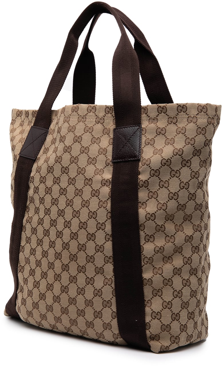 Gucci GG Canvas Tote Bruin