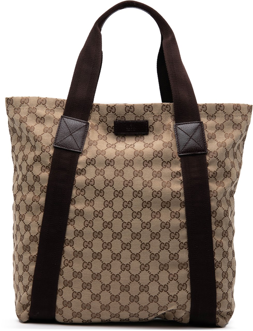 Gucci GG Canvas Tote Bruin