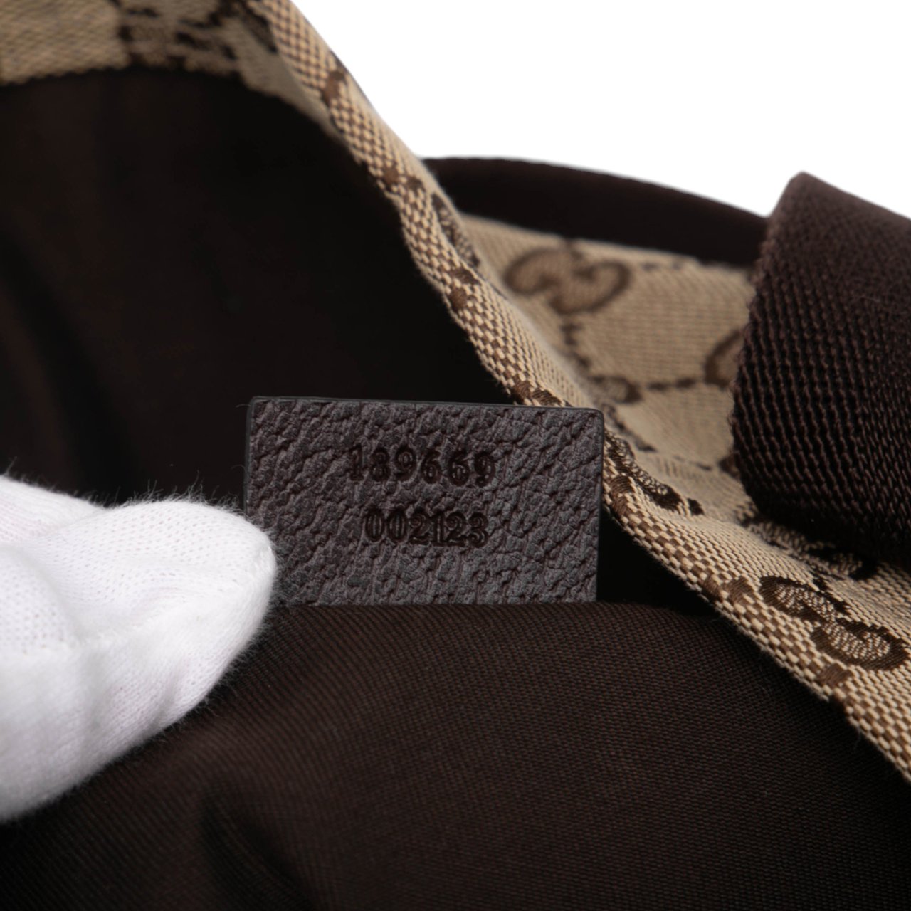 Gucci GG Canvas Tote Bruin