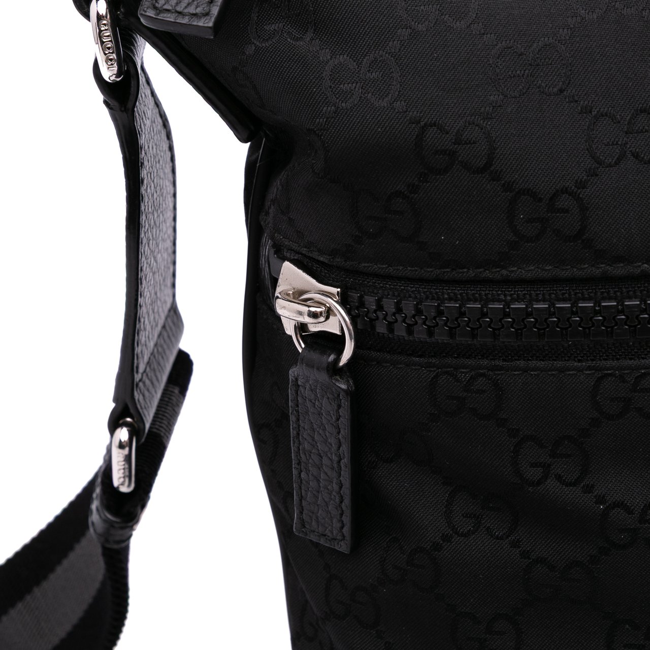 Gucci GG NylonWeb Crossbody Zwart