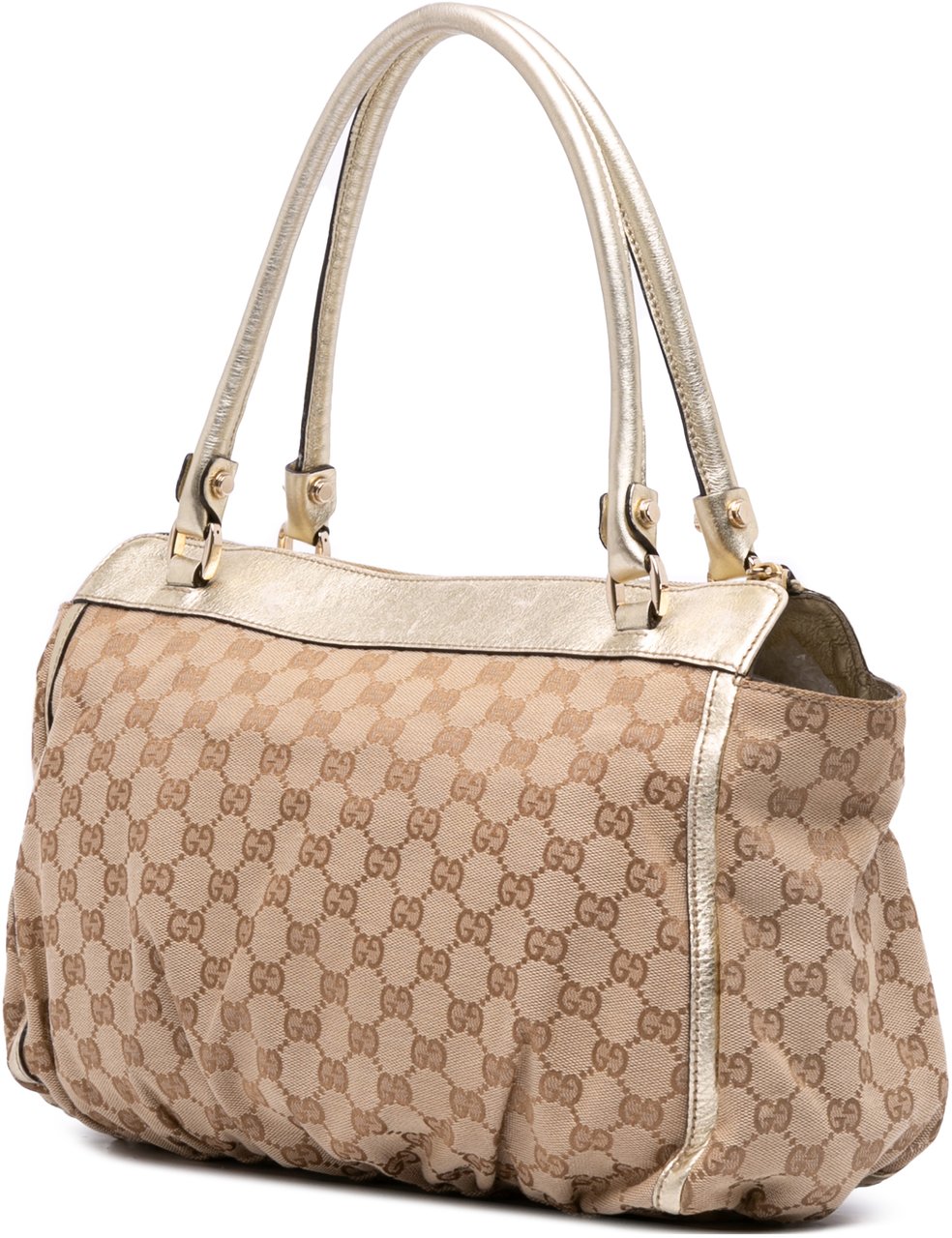 Gucci GG Canvas Abbey D Ring Tote Bruin