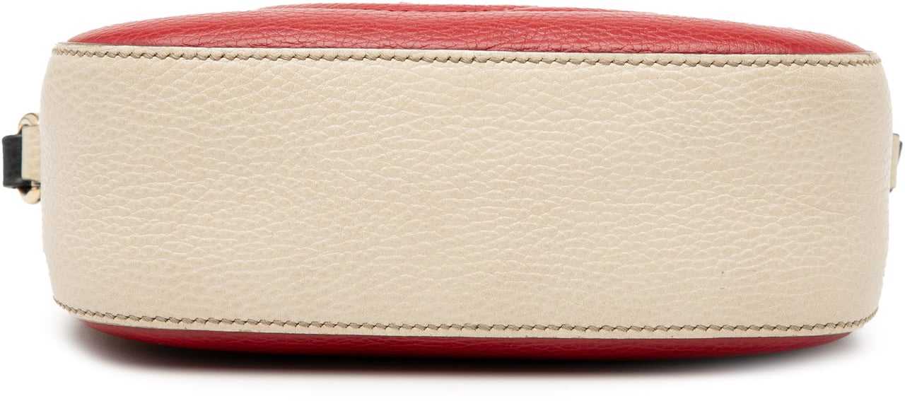 Gucci Small Tricolor Leather Soho Disco Crossbody Rood