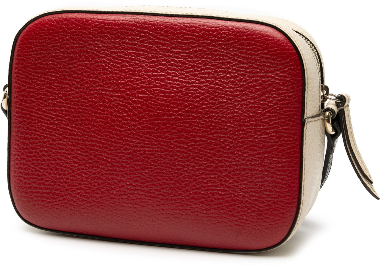 Gucci Small Tricolor Leather Soho Disco Crossbody Rood
