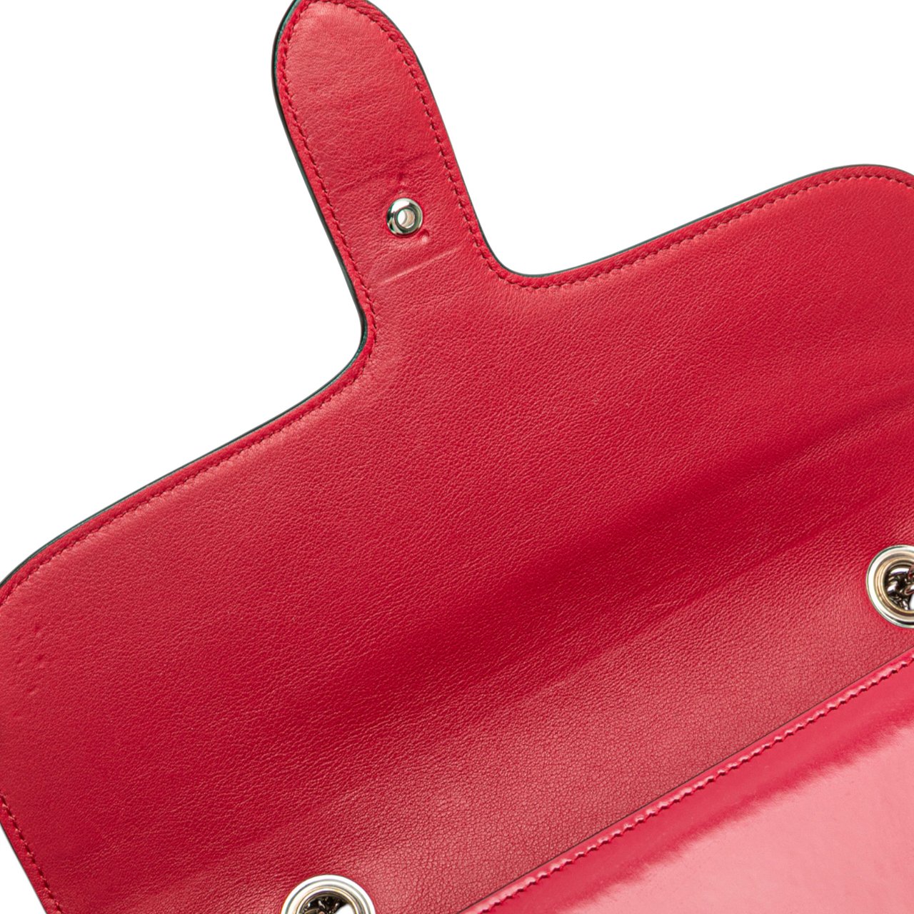 Gucci Medium Patent Dollar Interlocking G Crossbody Rood