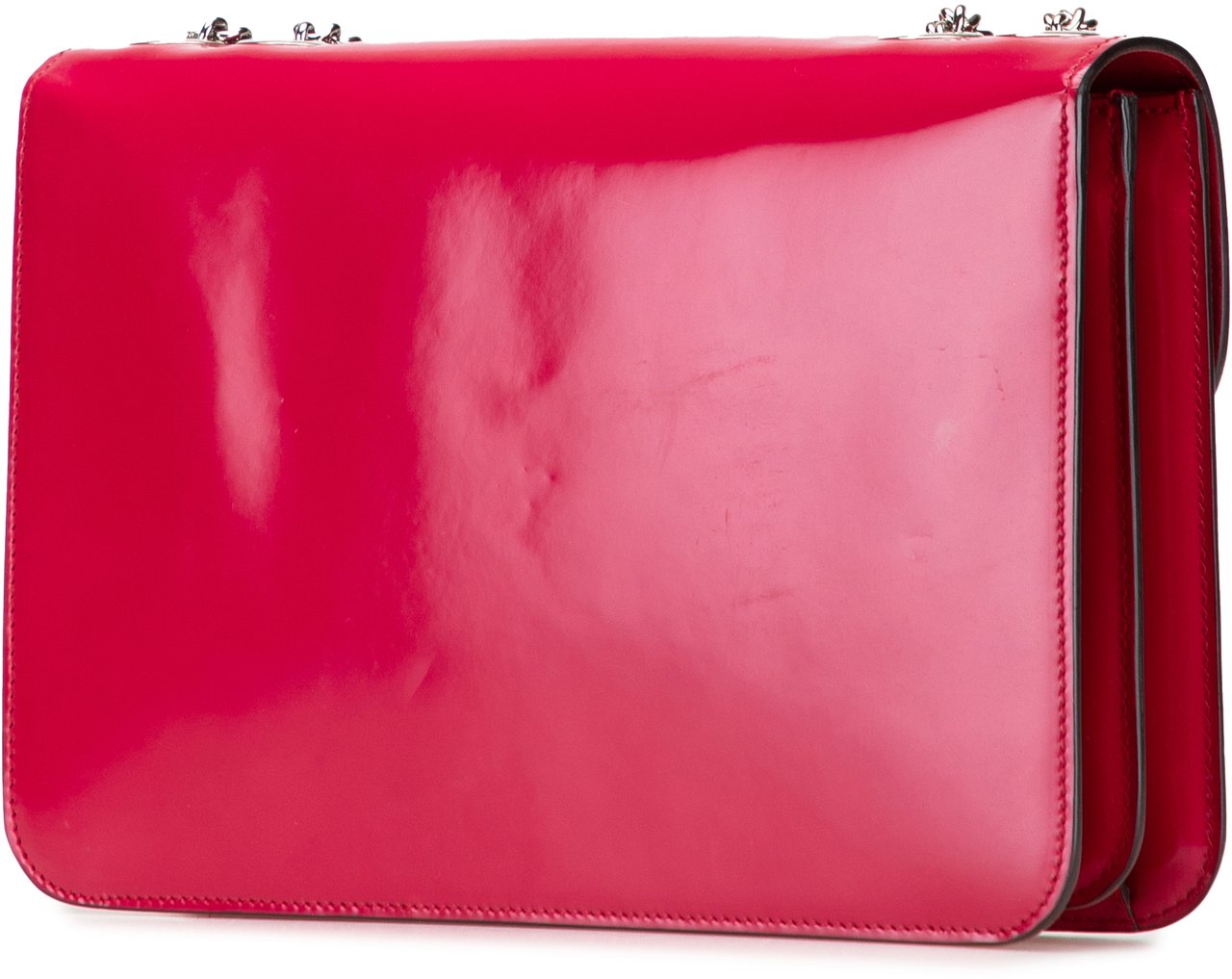 Gucci Medium Patent Dollar Interlocking G Crossbody Rood