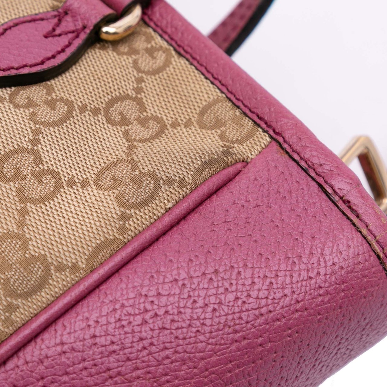 Gucci Small GG Canvas Bree Satchel Bruin